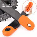 2 Pcs Silicone Bike Road Bike Crank Arm Skin Protectors Sleeve Cover Boot Cap. 