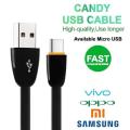 Fish Micro USB Android Cable for Fast Charging and Data Transfer for Android Mobiles - 1 Meter. 