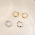 New Trendy Girl Minimalism Dangle Small Twist Circle Hoop Earrings For Women Geometric Ear Clip Fashion Jewelry Gift Mzea. 