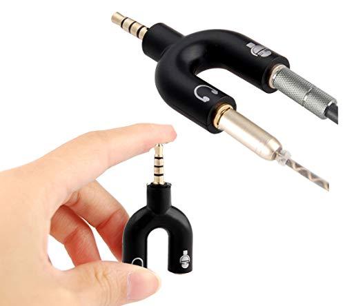 Prime%20Style%20SPLITTER%20HEADPHONE%20MICROPHONE%20ADAPTER%20U%20SHAPE%20Gold%20plated%203.5MM%20JACK%20HEADSET%20MIC%20AUDIO%20(BLACK)%20-%20Image%205