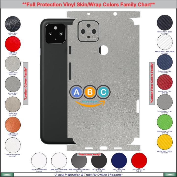 apgo BACK SKIN Film Pellicola protettiva Protezione Posteriore per Google Pixel 4a, skin sticker film foil vinyl Carbon Trasparente