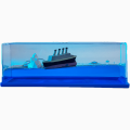 Unsinkable Ship Car Dashboard | Titanic Cruise Ship Floating Decoration | Liquid Wave Boat | Car Decoration Floating Liquid Cruise Ship | Navy Blue Boat Ornament Auto Interior Dashboard | Home Desktop Mount Acrylic Decor Gift. 