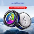 Ice Cold SL25 Magnetic Cooling fan 15W High-Power Semiconductor Mobile Phone Cooler with Quick Magnetic Clamp and Colorful LED Lights. 