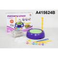 DIY Pottery Wheel for Kids with Clay Set. 