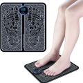EMS Foot Massager, USB Rechargeable Folding Portable Electric Massage Mat 6 Modes with 9 Intensity Levels. 