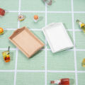 Mini Furniture High Reduction Miniature 1/12 Dollhouse Wooden Plate Model. 