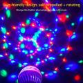 Best Quality Colorful Auto Rotating RGB LED Bulb Stage Light Bulb Lighting For Party Club Home Decor Lamp Disco birthday function 3W. 
