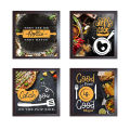 Kitchen wall Decoration Spices Funny Quotes Wall Art Decor, Framed Posters 8x8 inches. 