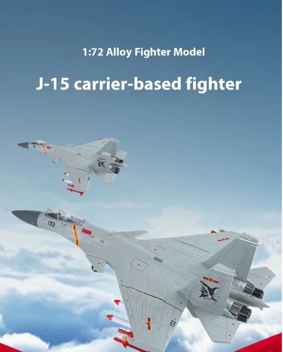 J-15 Fighter Jet Diecast 1:72 Die-Cast Fighter Jet Scale Model
