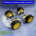 4 wheel (acrylic) Smart Robot Car Chassis 4 Wheel Kit with accessories For Diy Arduino and Raspberry pi Projects Sold by Electrica. 