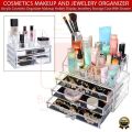 Acrylic Transparent Drawers Makeup Organizer Lipstick Holder Dust-Proof Cosmetic Storage Box 6 Drawer Desk Organizer Storage. 