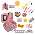 Fairy Princess Makeup Fashion Beauty Pretend Playset Toy For Kids Mermaid 2in1 Realistic Beauty Makeup Jewelry Bag Very High Quality Glitter Skin Girls Make Up Set Toys Professional Princess Makeup Tools Kit For Your Princess Best Birthday Gift. 