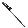 1 Piece Straight-Handle Telescopic Hiking Walking Stick Trekking Pole Alpenstock Anti-Shock Anti-Skid - Black. 