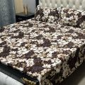 Crystal cotton satin Super Fine High Quality Fabric Doubel Bedsheet KIng Size. 