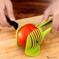 Handheld Lemon Tomato Slicers, Multipurpose Kitchen Fruit Food Tongs Vegetable Slicer Potato Cutter Onions Holder Easy Slicing Helper Tools Slicer Chopper Fruits Cutter. 