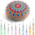 16 Pcs Mandala Dotting Tools for Painting Rocks Mandala Stencils Kit Ball Stylus Clay Sculpting Carving Tools. 