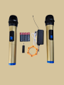 LT-125 2x Universal Wireless Microphone Professional Handheld Mic System + Receiver Karaoke for mobile, PC, DSLR, Camera HD Wirelss Handy Microphone with reciever for Mobile and PC Compiter, DSLR, Video Camera Universal. 