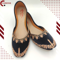 Black with Golden Floral Stylish Handcraft Black khussa for Girls Khusa For Women Khusa For Girl. 