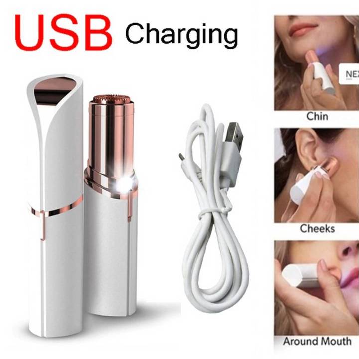 Original Flawless Rechargeable Hair Remover -USB Rechargeable Hair Remover Women Flawless Hair Remover -Finishing Touch Hair Remover Machine -Original Facial Hair Remover -Rechargeable Hair Remover -Electric Trimmer Epilator
