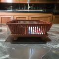 Fancy Plate Rack 3 in 1 Large Durable Plastic Kitchen Sink Dish Drying Rack and Organizer. 
