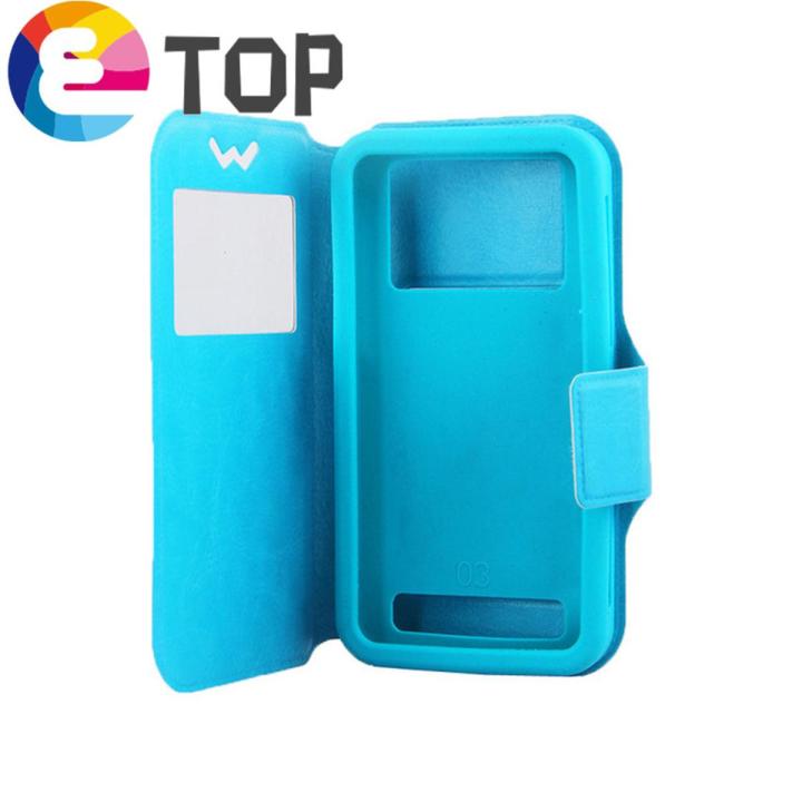 【ETOP】tpu PU leather holster Universal Silicone phone Case for Elephone P6000  Top Fashion Flip 4 to 5.8 Inch mobile Phone Case