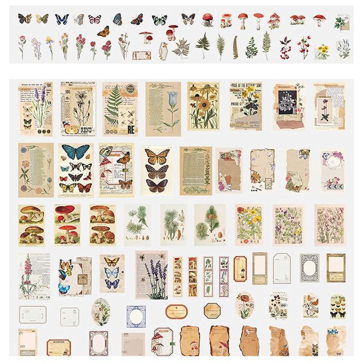 226Pcs Scrapbook Supplies Pack, Grass+Study
