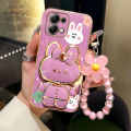 note13 Flower Strap Cute Rabbit Phone Holder Case On For Xiaomi Redmi Note 13 Pro 13pro Redmi 13C A3 A1 Plus 4G 5G Stand Cover. 