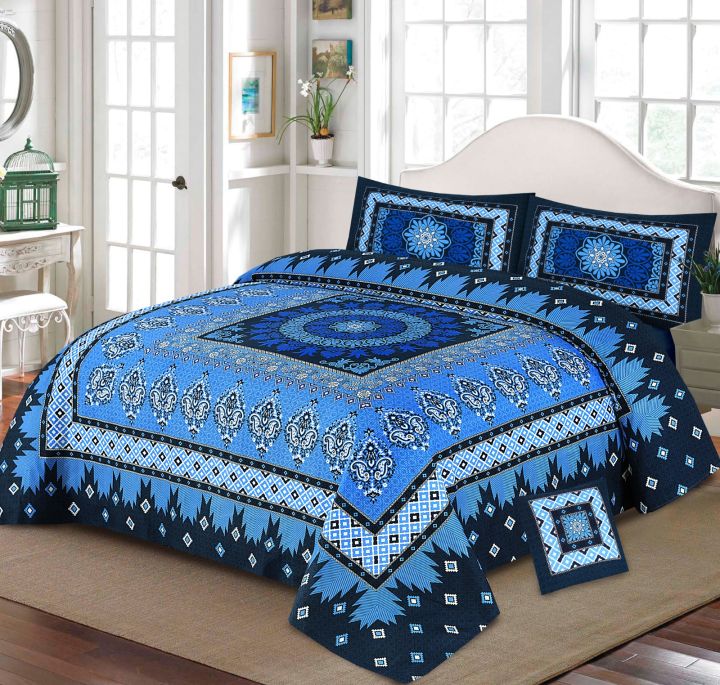 Luxury%20Bedsheet%20-%204pc%20King%20Size%20Bedsheet%20-%203d%20Crystal%20Cotton%20-%20Bed%20sheets%20Double%20bed%20King%20Size%20with%202%20Pillow%20Covers-%20-%20Image%202
