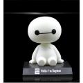 2022 NEW Big Hero 6 Baymax Toy Model Dolls PVC 12cm Lovely Cute Automobile Head Shaking Action Figure GIFT. 