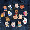 1 Pc/2 Pcs/5 Pcs Cute Cartoon Brooches For Women Girls Sweet Lovely Jewelry Accseeories. 