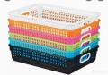 Multi colour basket for use in office and home. 