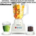 Premium Quality Juicer Machine 3-in-1 Heavy-Duty Power Blender and Grinder with Ice Crushing and Variable Speed Settings ( milkshake jug+ grinder+ blender ) heavy motor original copper winding 1.5L High-Quality Food Processor. 