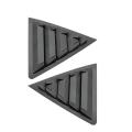 Toyota Corolla Quarter Glass Louvers Set | Sporty Rear Window Vent Covers | Black ABS | 2-Piece Pair. 