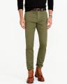 Green Cotton Chino Slim Fit For Men. 