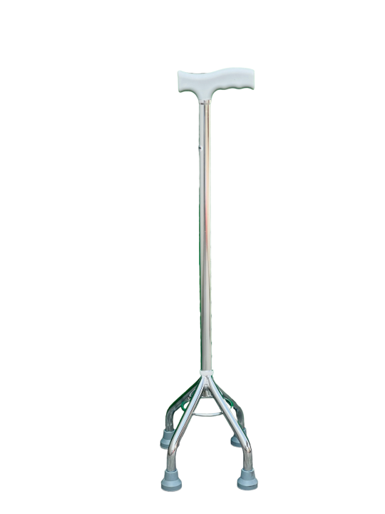Height Adjustable Handle Walking Stick 4 Leg (Quadropod 4 Leg)