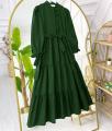 Sultan Trendy Stitched Western Style Panel Work Long Frocks For Women and Girls. 