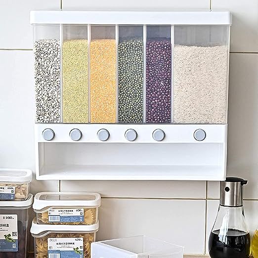 Wall%20Mounted%20Divided%20Rice%20and%20Cereal%20Dispenser%206%20Moisture%20Proof%20Plastic%20Automatic%20Racks%20Sealed%20Food%20Storage%20Box%20-%20Image%202