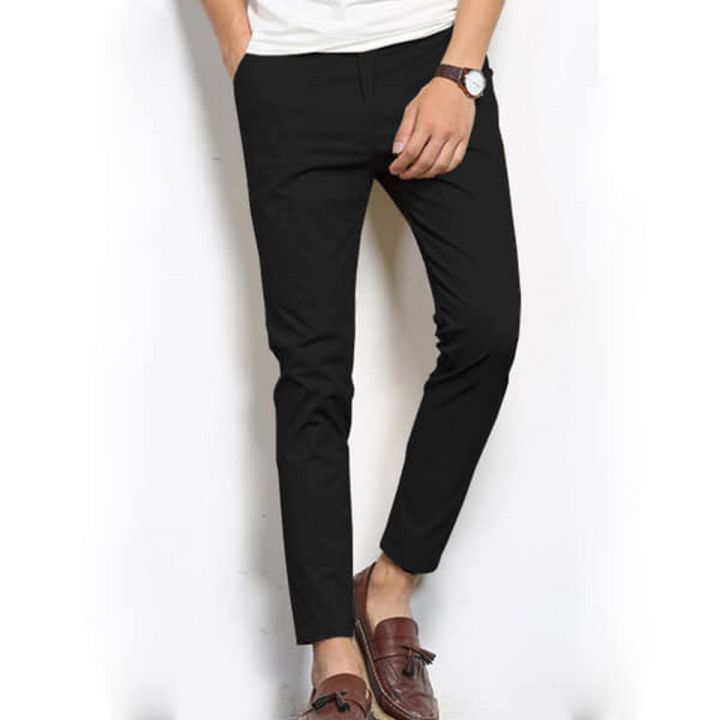New Men's Casual Basic Pants Business Cotton Jeans Regular Straight Pocket Stretch Pants in Trending Fashion