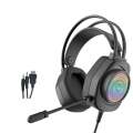 Headset 3.5mm Game Gaming Headphone Earphone with Microphone LED Light for Laptop Tablet Mobile Phones PS4 - Black + Red. 