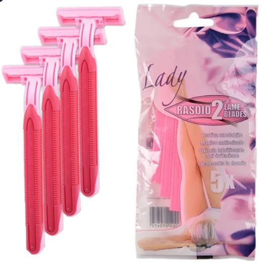 Daily Touch Bikini Razor Set for Women – 5 Safety Razors with Double Blades for Silky Smooth Skin!