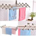 Rust-free Stainless Steel Wall Mount/Mounted/Mounting Clothes Drying Stand/Cloth Dryer Racks/Towel Dry Foldable Laundry Rack For Bathroom/Balcony/Indoor/Outdoor. 