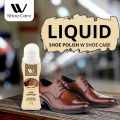 WBM Liquid Shoe Polish - For All Colors  Instant Shine Neutral Shoe Polish with Cleaning Sponge - 75ML. 