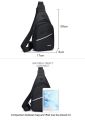 Waist Bag Men Waterproof Sling Bag Pack Waist Bag Large Capacity Wear-resistant Hip Belt Cross body Pouch Bag Waist Bag Waterproof Men Shoulder Sling Bags Crossbody Business Messenger Bags.. 