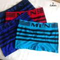 Pack of 3 Men Logo Strip Boxer For Men. 