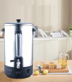 Wtrtr 30L Electric Water Boiler, Commercial Insulation Bucket Electric Hot Water Pot Stainless Steel Insulation Cask Milk Tea Kettle Large Capacity. 