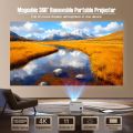 Magcubic L018 PRO -WITH 5000+ TV Channels -Native 1080P 650ANSI 4K Android 11 180° Projector With Auto Keystone Correction Focus Wifi6 BT5.2 Portable Outdoor. 