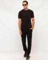 Plain Black Tshirt. 