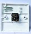 Clipsal single white plastic square switch 10A, single pole changeover (SPCO) 12v, 24v or 240v.. 