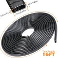 5 Meters Universal Car Door Edge Guard Scratch Strip Protector Rubber Sealing Trim Molding Car Styling For All Cars-Black. 