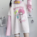 ANIME PRINTED DOUBLE LONG SLEEVES T-SHIRT FOR WOMEN / LADIES T-SHIRT / T-SHIRTS FOR GIRLS. 